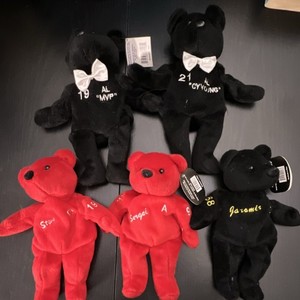 Salvino's Bammers & Bamm Beanos 1999 Plush Bear Lot Gonzalez Clemens Jagr