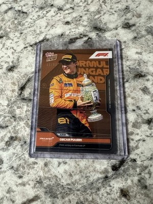 Oscar Piastri 2024 TOPPS NOW FORMULA 1 FIRST WIN #41 ORANGE PARALLEL 49/99
