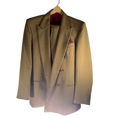 Primo Vintage Classic Tailored 2 Piece Suit Blazer Jacket Pants