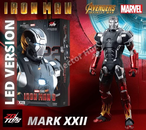 Iron Man Marvel Action Figuren Maßstab 1:10 Avengers Infinity Saga LED VERSION - Bild 16 von 31