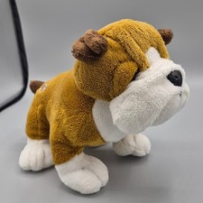 Ganz Webkinz Bulldog HM126 Plush Stuffed Animal Brown White Dog No Code
