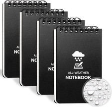Cuaderno Impermeable, Paquete de 4 Bloc d…