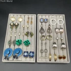 Jeff Lieb Richelieu Vintage Costume Clip On Earrings Jewelry Lot of 24 Pairs