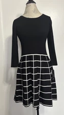 BCX Dress Women’s Black Long Sleeve Cocktail Dress New NWT L Large