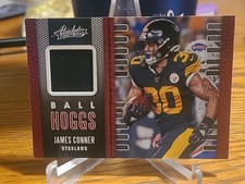 2020 ABSOLUTE JAMES CONNER BALL HOGGS MATERIALS JERSEY #6 PITTSBURGH STEELERS