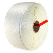 3/4" x 1640' Woven Cord Strapping Roll of 6" x 3" Core Size, 2425 lbs Break S...