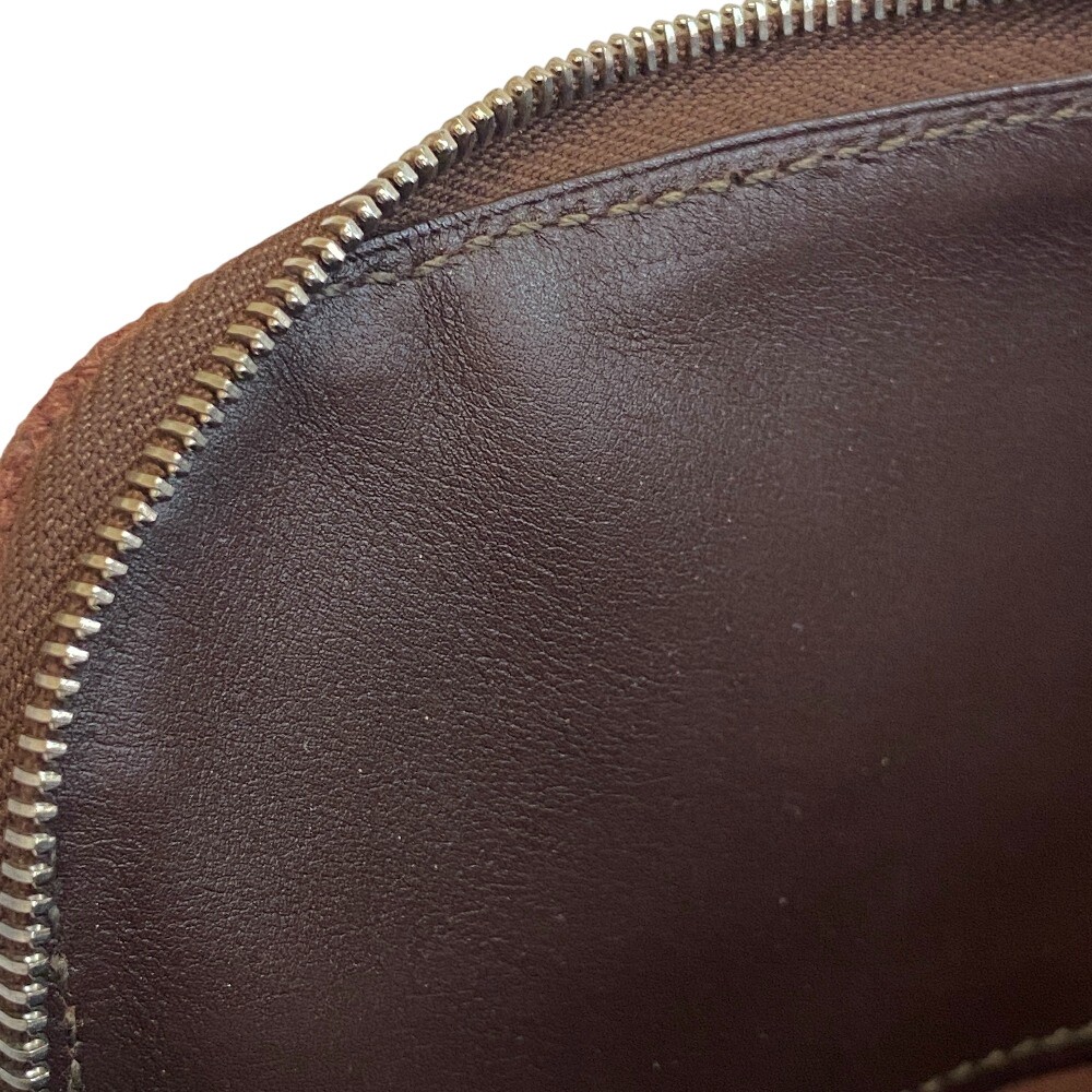 HERMES canvas Pouch Brown canvas Women thumbnail 10