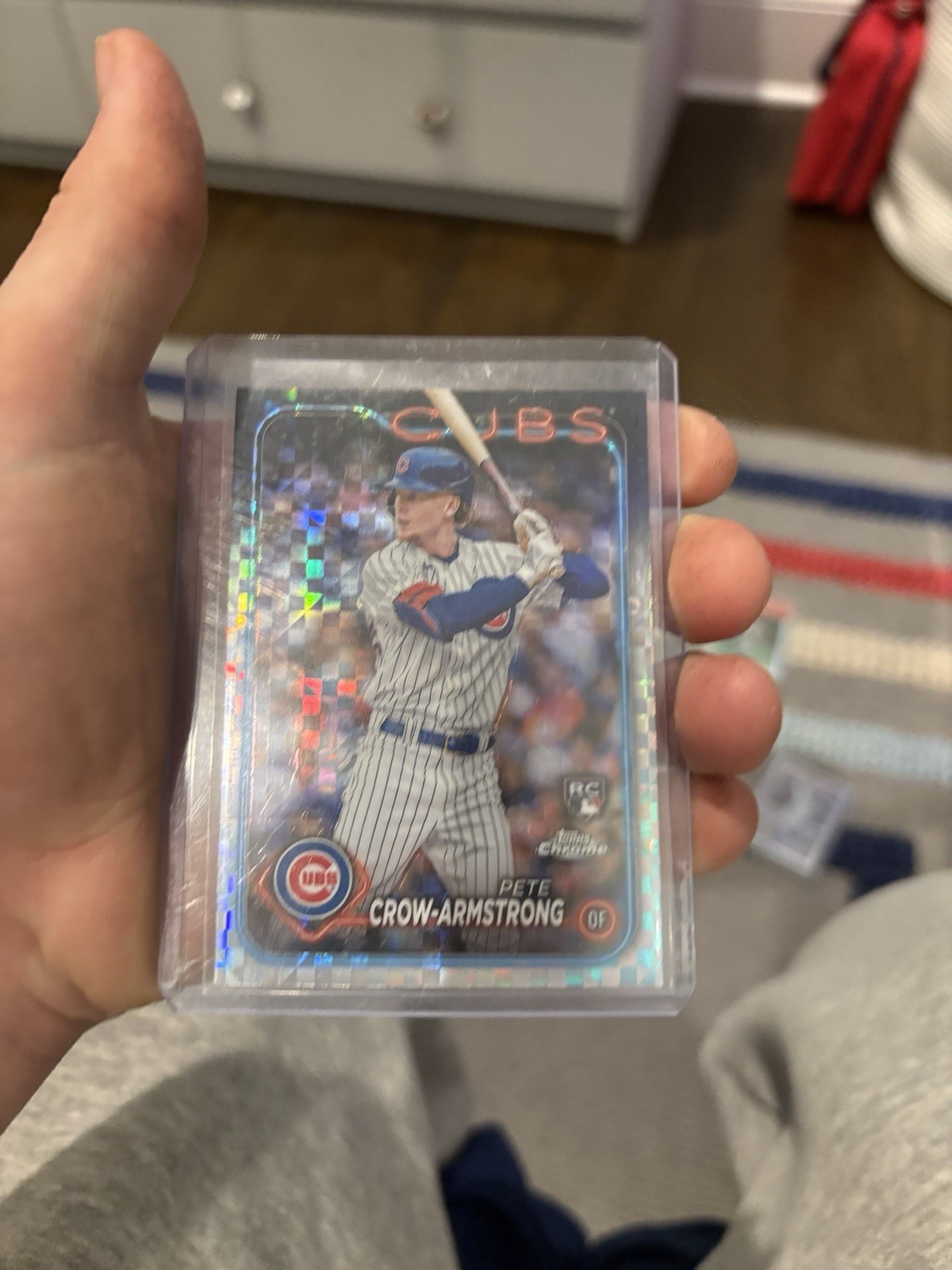 2024 Topps Chrome Pete Crow-Armstrong #16 X-Fractor RC Chicago Cubs