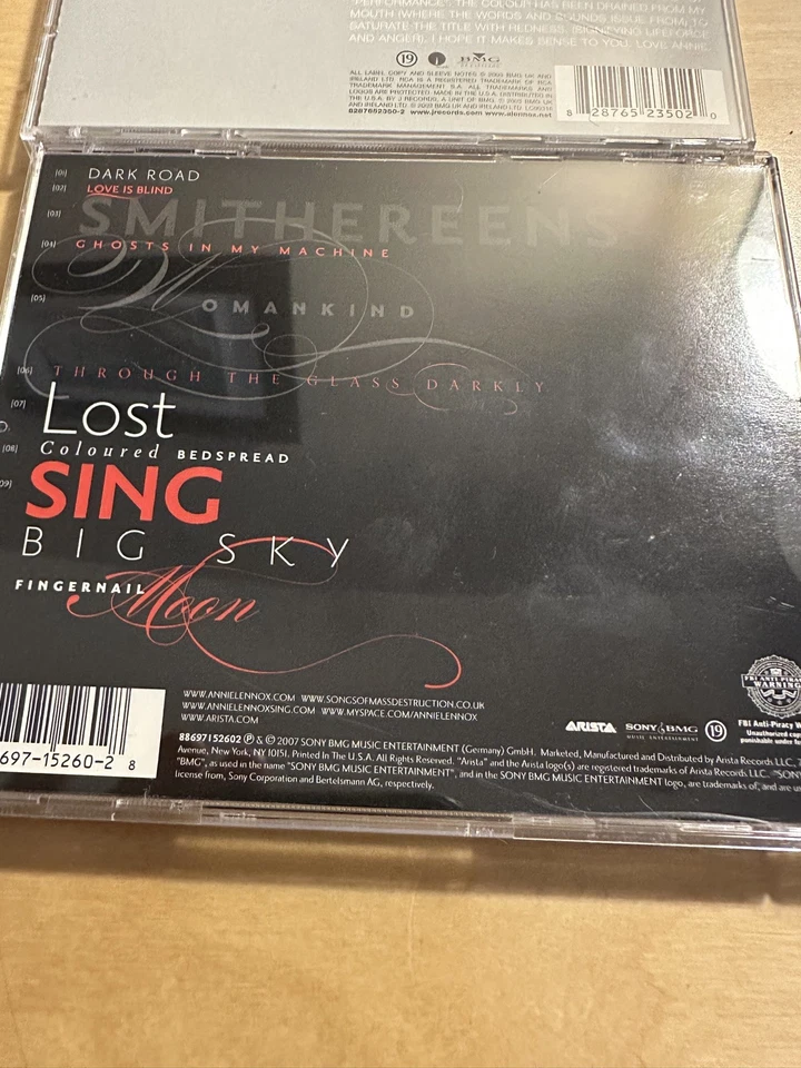 Компакт-диски Энни Леннокс | Bare (2003) и Songs of Mass Destruction (2007) - Изображение 2 из 4