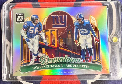 2025 Panini Donruss Optic Lawrence Taylor Abdul Carter CASE HIT SSP #9 Giants  