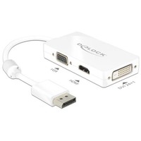 Delock Adapter Displayport 1.1 Stecker > VGA / Hdmi - Weiß