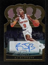2020-21 Panini Crown Royale Crown Auto Gold 3/10 RJ Barrett #CA-RJB Auto hs9