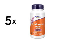 5 X Now Foods Hyaluronic Acid 50Mg + Msm (60) (249,83 Eur/Kg)