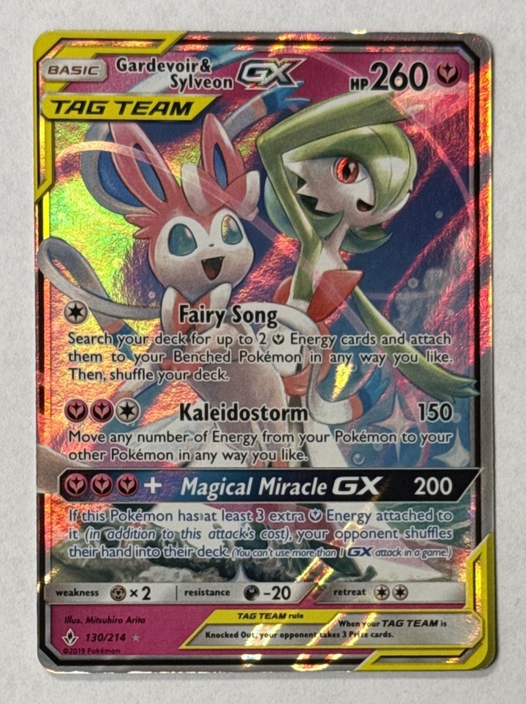 2019 Pokemon TCG Gardevoir & Sylveon GX SM Unbroken Bonds 130/214 Ungraded