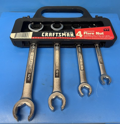 #ad Set of 4 Craftsman SAE Flare Nut Wrench Set 44195 $35.99