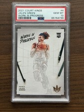 2021 Jalen Green Court Kings (RC) - Work In Progress - PSA 10 - Rockets 