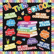 Motivational Bulletin Board Set Positive Classroom Decor Colorful Classroom A...