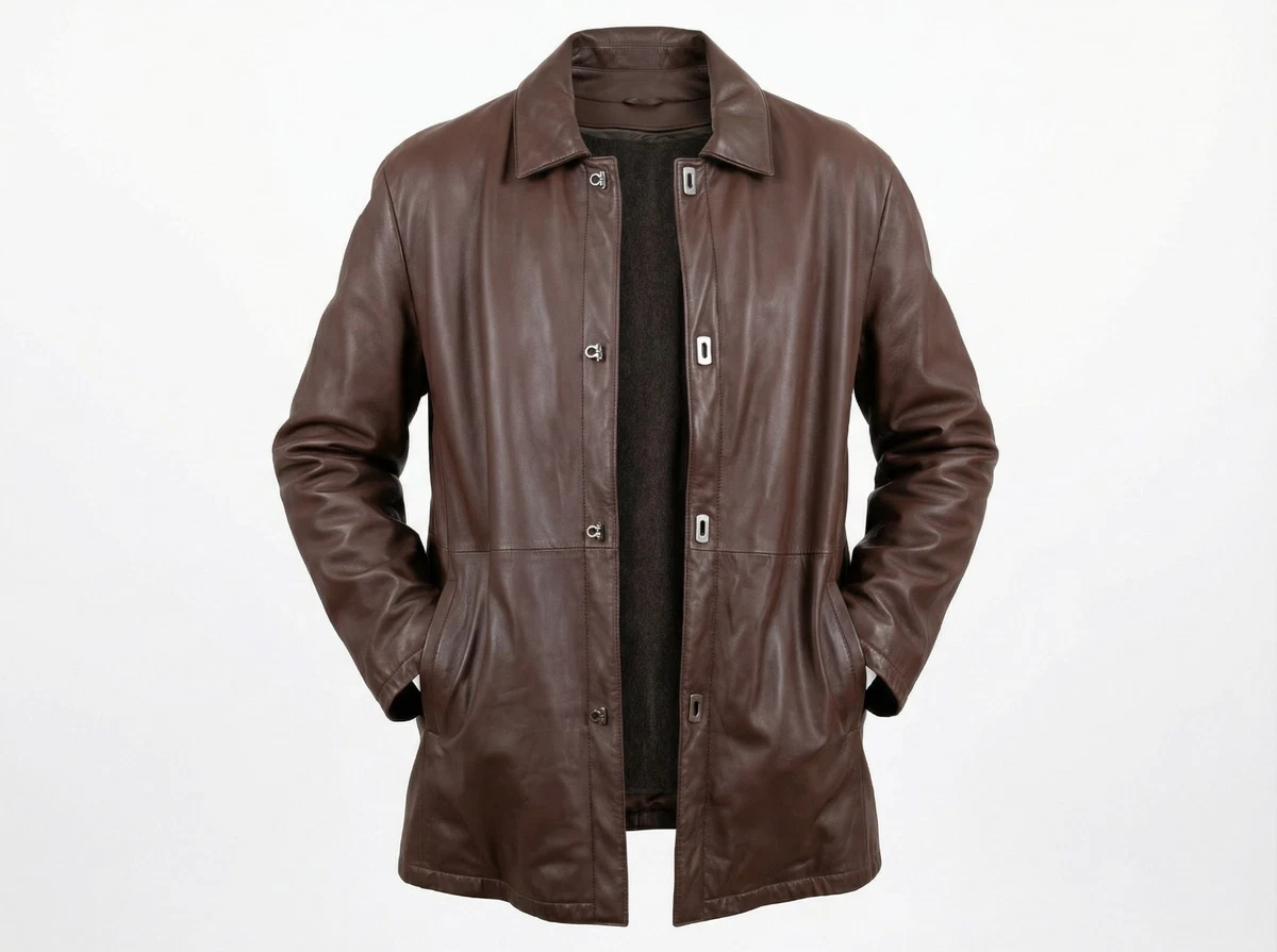 Salvatore Ferragamo Leather Outer Shell Jackets for Men for Sale