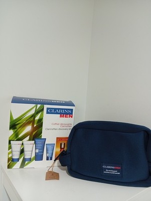 Clarins Men's Balm, Face Wash, Shampoo Kit- See Details. New