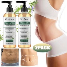 2X 100ml Collagen Firming Lifting Body Oil Skin Tightening Hydrating Massage Oil