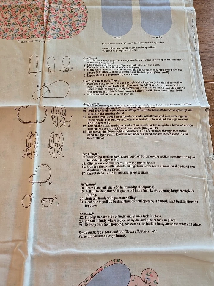 De colección CRANSTON VIP Corte N Coser Relleno Madre y Bebé Conejo Conejo Pascua ROSA Foto 3 de 4