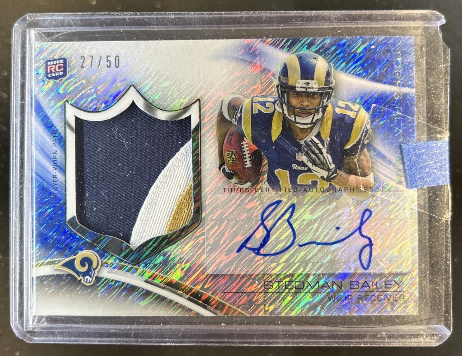 Stedman Bailey Topps Platinum Rookie Patch Autograph Refractors #ARPSB Frost Refractor