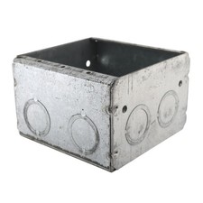 RACO 691 MASONRY BOX, 2-GANG, 2-1/2" DEEP, 1/2" & 3/4" KOS, STEEL