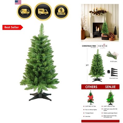 Small Christmas Tree 3FT Artificial Desktop Xmas Tree for Holiday Decor 160 B...