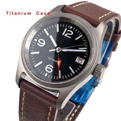 36mm Tandorio White Black Blue Dial Sapphire GMT Date NH34A Automatic Mens Watch