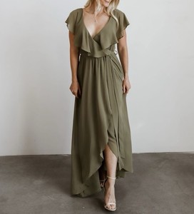 baltic born dress Baltic Born Womens Leslie Velvet Maxi Dress | Emerald | Color: Jade