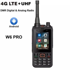 ANYSECU W6PRO 4G Network Radio Android 10 Real-ptt Zello UHF DMR Digital Radio
