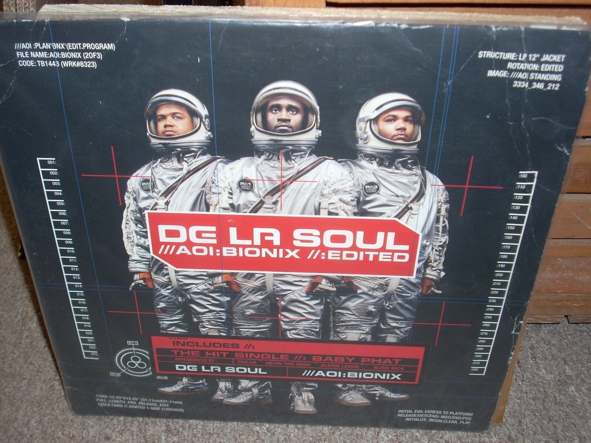 DE LA SOUL aoi bionix edited ( hip hop ) 2lp PROMO