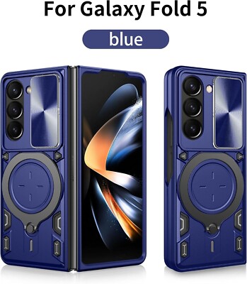 Samsung Galaxy Z Fold 5 Case with Kickstand Full Body Hard PC Stylish Shockproof