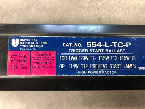 UMC 554-L-TC-P Trigger Start Ballast - Picture 2 of 4