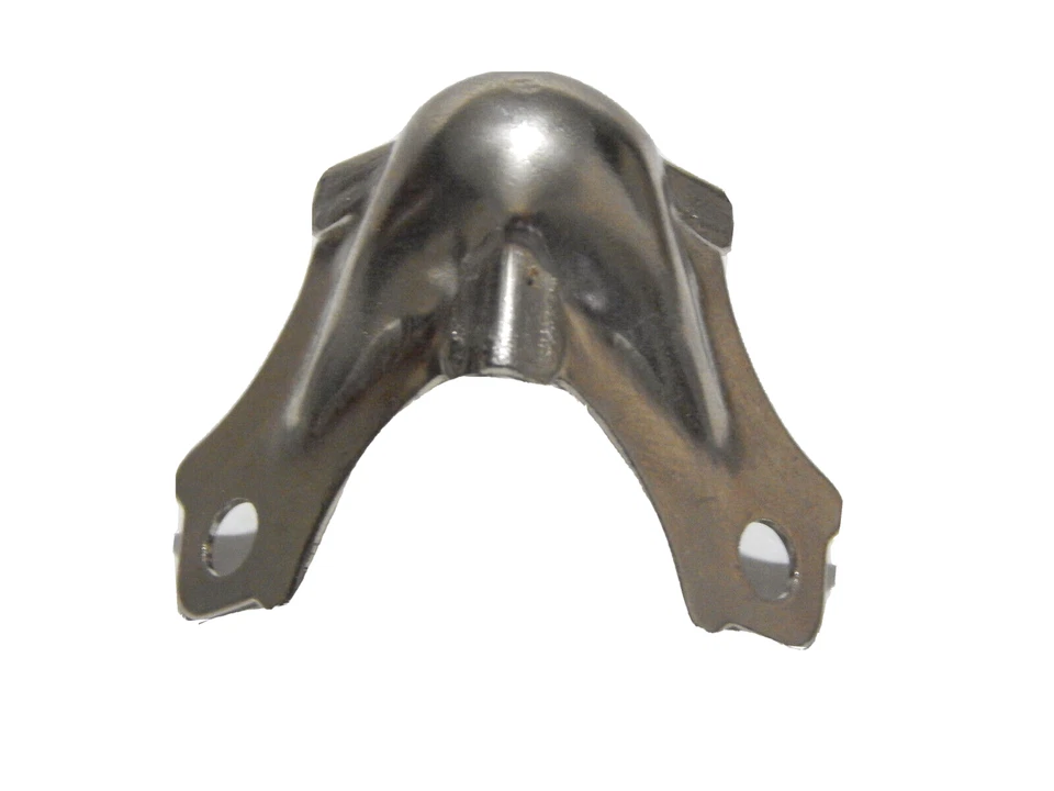 Antigua caja de herramientas de vapor niquelada esquina herrajes para maletero con tornillo de montaje Foto 3 de 4