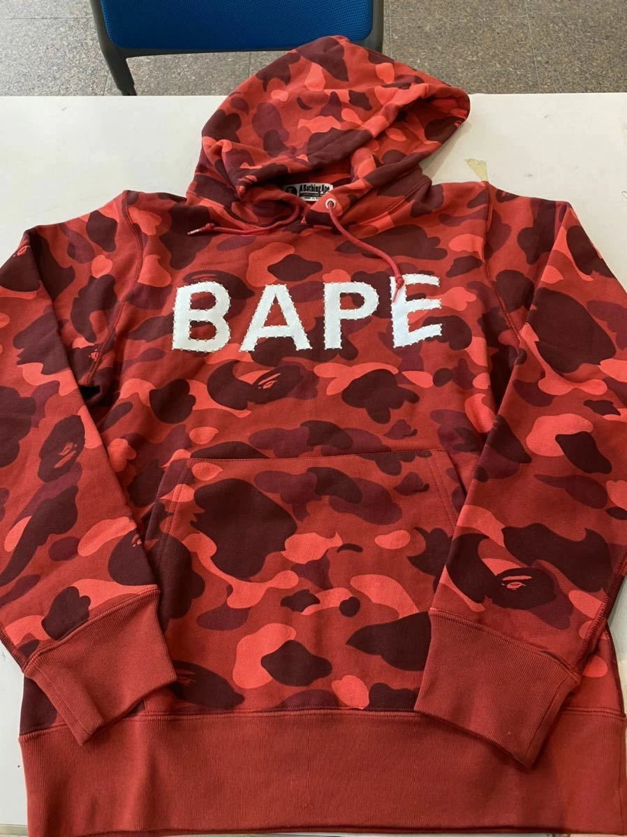 Bape Red Hoodies for Men