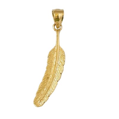 Gold Anhänger 14k Gelbgold Baby Charm Anhänger - Handgefertigt In