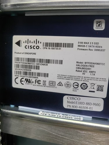 Cisco UCS-E1120D-M3/K9 UCS E-Series with 960G HDD 800-46508-01 - Afbeelding 6 van 6