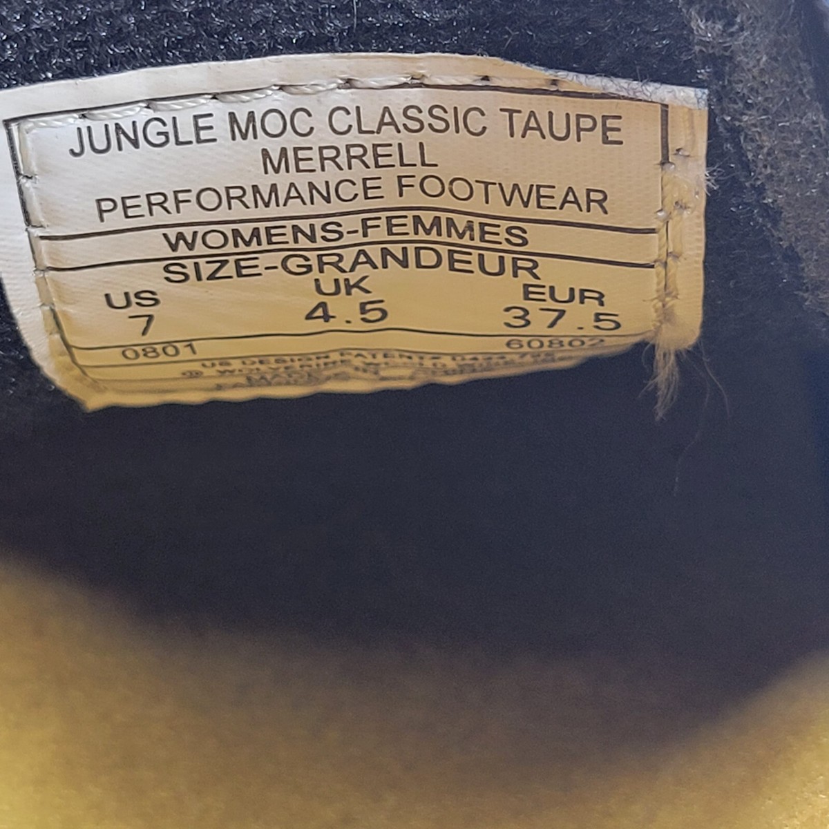 Merrell Womens Jungle Moc J60802 Low Top Taupe Comfort Slip On