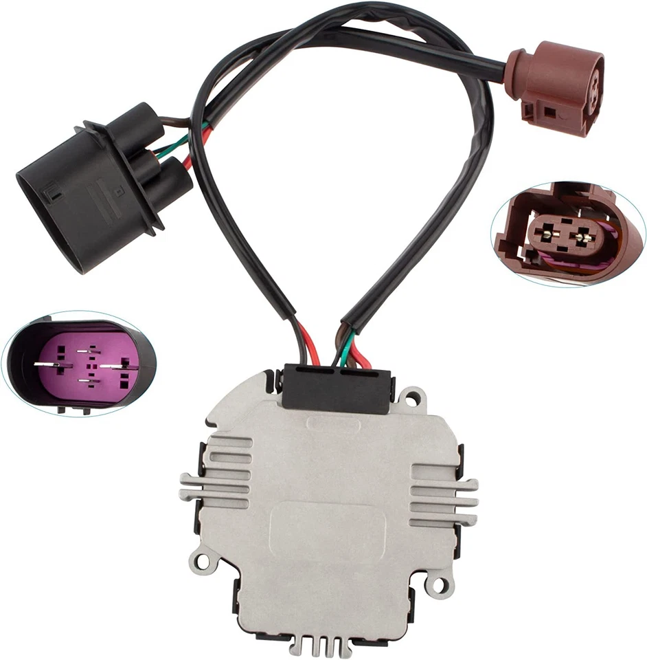 Módulo de control del ventilador de refrigeración del motor para VW Golf Eos Jetta Passat Tiguan Audi A3 TT Foto 4 de 4