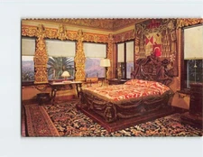 Postcard The Cardinal Richelieu Bed Hearst Castle San Simeon California USA