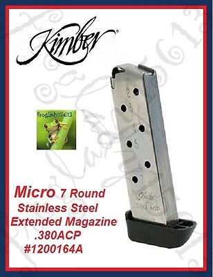 Kimber MICRO 380 ACP Extended 7 Round Magazine  # 1200164A