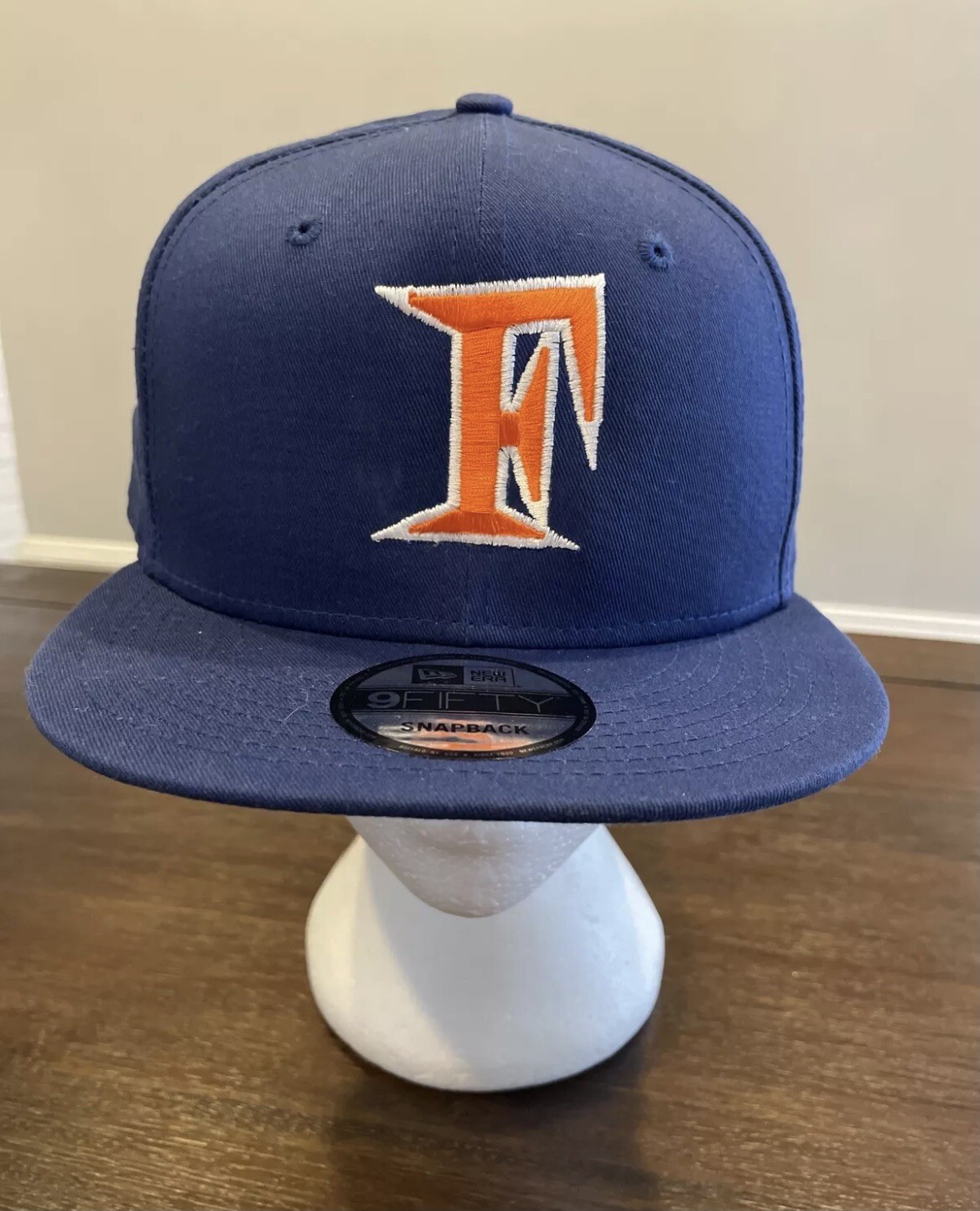 F Logo New Era Men's Blue Adjustable SnapBack Hat