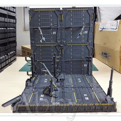 4x MECHANICAL CHAIN BASE Machine Nest Case w/ Decals for MG 1/100 RG HG ...