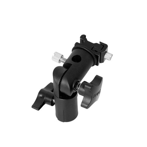 E Type 1/4"-3/8" Screw Hot Shoe Umbrella Holder Bracket Flash Light Stand Mount - Picture 7 of 11
