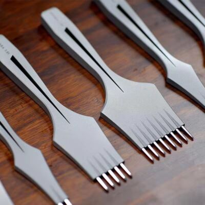 Leder Handwerk olivfarbene Form Stechen Eisen Nähen Schnürung Stanzen Meißel Werkzeuge