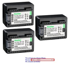 Kastar Battery Replacement for Canon BP-718 CG-700 Canon VIXIA HF R80 Camera