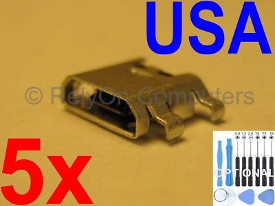 5x Micro USB Charging Port Sync For ZTE N5 MAX N9510 N9520 ZMAX Z970 Z787 Z987