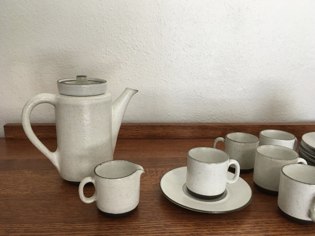 Vintage Zaalberg Holland Stoneware Studio Pottery - 16 piece Tea