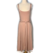 Reformation Jeans Pink Blush August Tank Jersey Knit Dress Size L NWT!